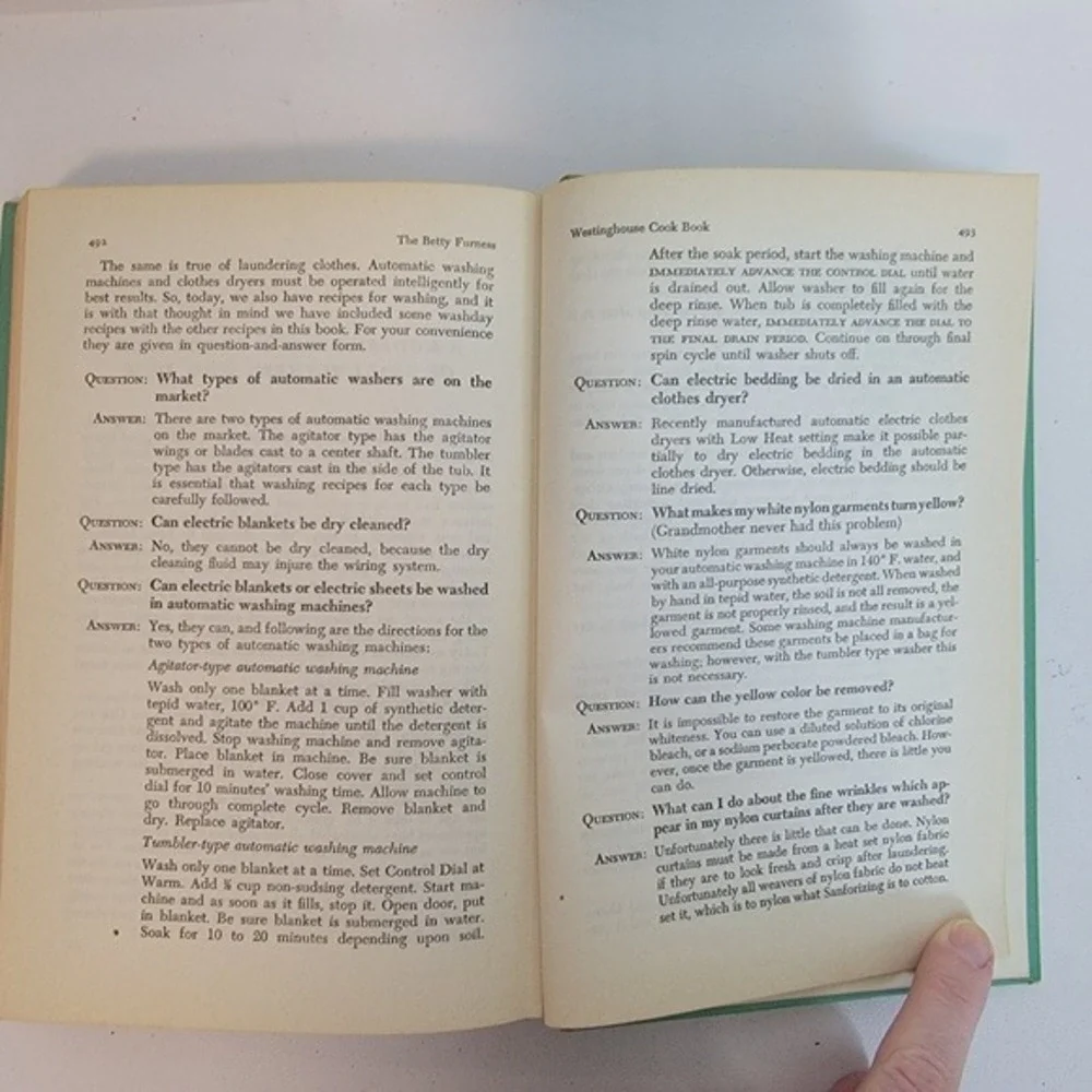 1954 Betty Furness Westinghouse Cook Book First Printing Julia Kiene Vintage MCM